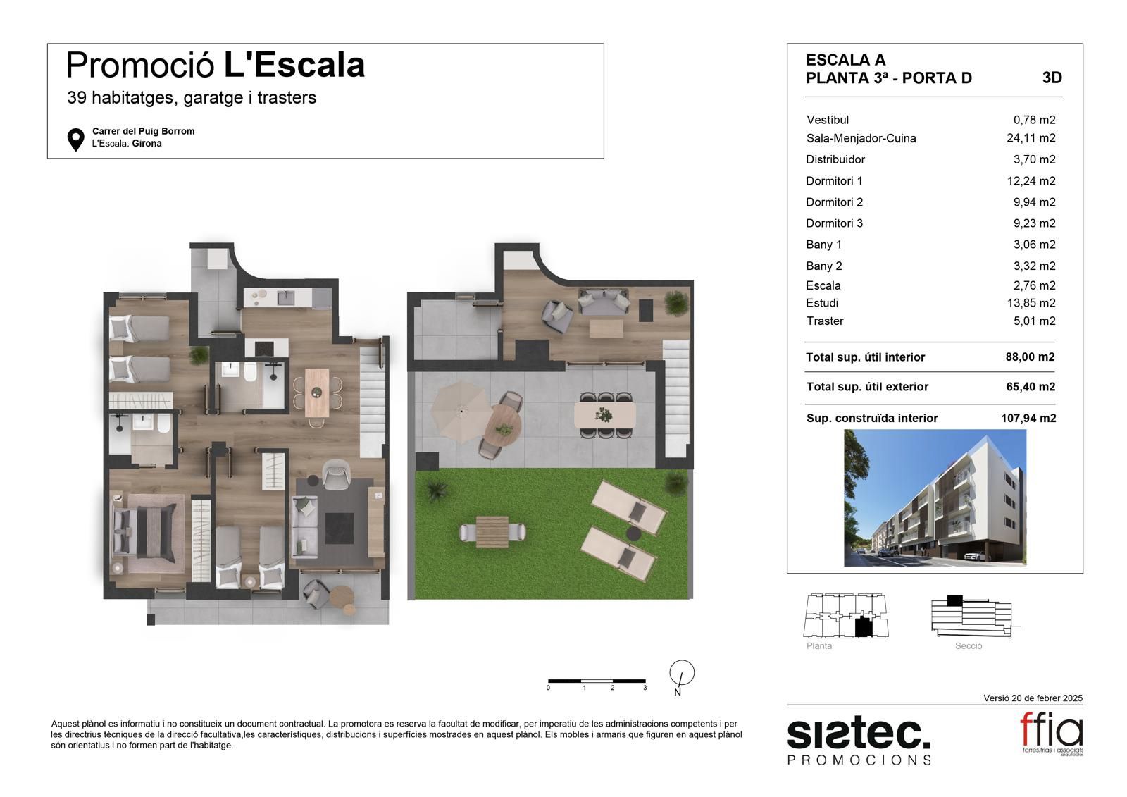 Apartamento en Sitges, Barcelona, España 3 dormitorios, 107 m2 No. 167720