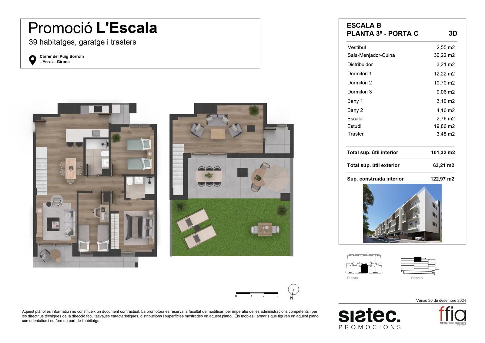 Wohnung in Sitges, Barcelona, Spanien 3 Schlafzimmer, 122 m2 Nr. 167717