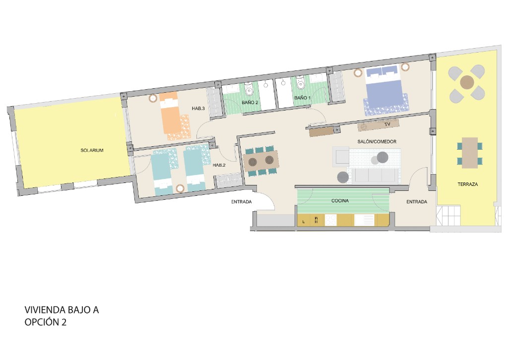 Apartament w Lo Pagan, Murcia, Hiszpania 3 sypialnie, 99 mkw. nr 144805