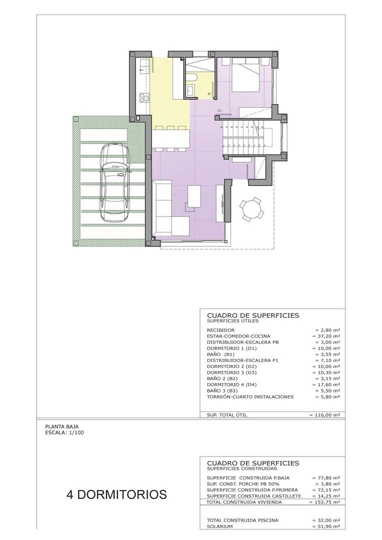 Villa Playa Honda, Murcia, Spānijā 4 istabas, 178 m2 Nr. 75530
