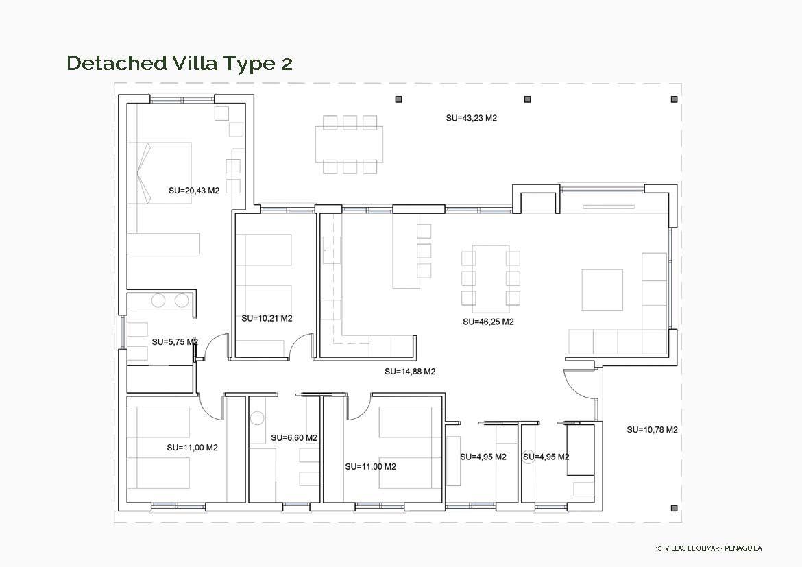 Villa in Penaguila, Alicante, Spanien 4 Schlafzimmer, 155 m2 Nr. 133944