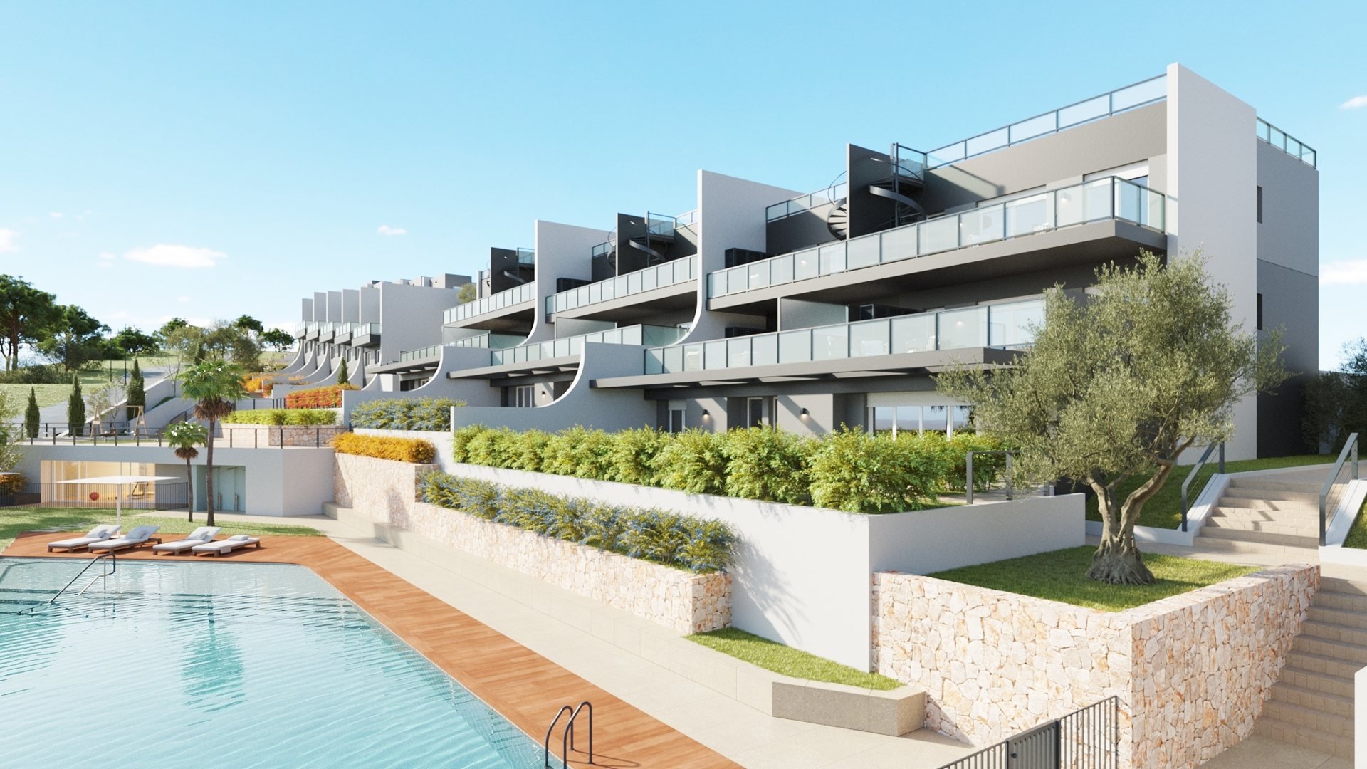 Lägenhet i Breeze, Finestrat, Alicante, Spanien 3 sovrum, 180 kvm. Nr. 73887