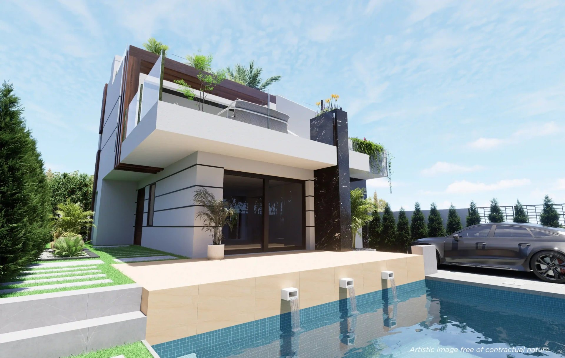 Villa en Los Alcázares, Murcia, España 3 dormitorios, 178 m2 No. 154545