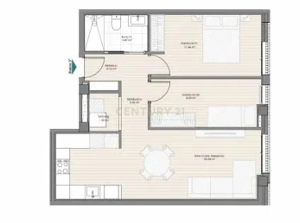 Dzīvoklis Sabadell, Barcelona, Spānijā 2 istabas, 66.05 m2 Nr. 167068
