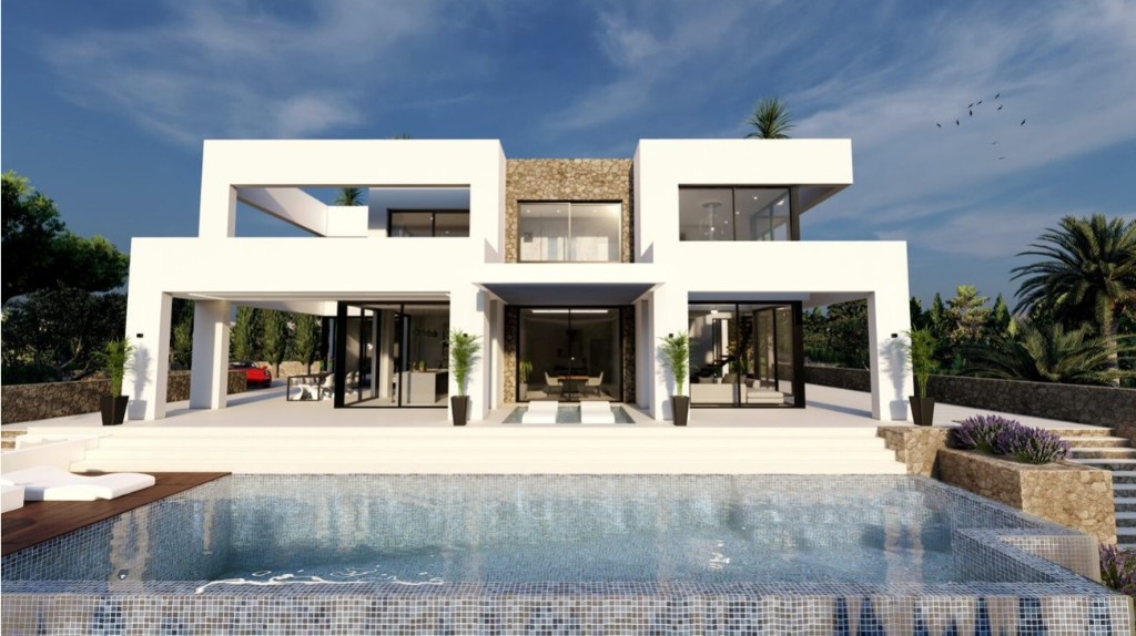Villa i Benissa, Alicante, Spanien 4 sovrum, 615 kvm. Nr. 145032