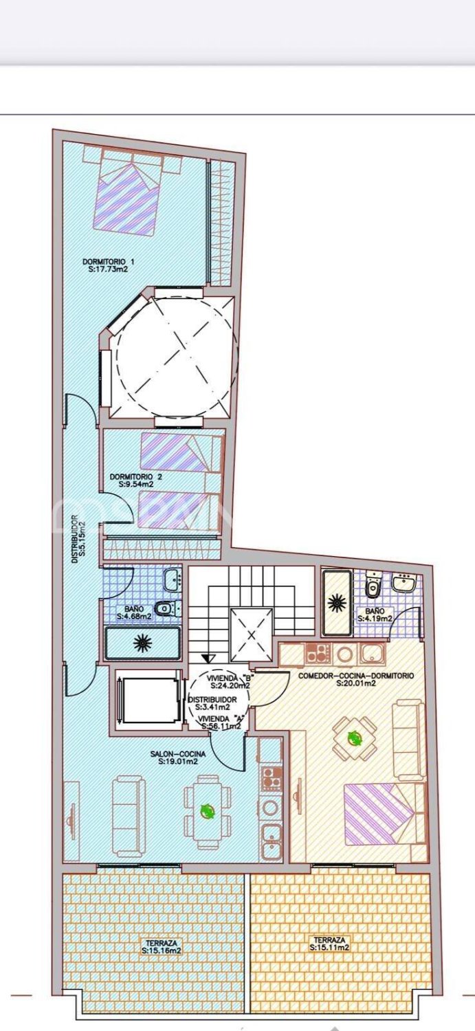 Dzīvoklis Torrevieja, Alicante, Spānijā 2 istabas, 60 m2 Nr. 139017