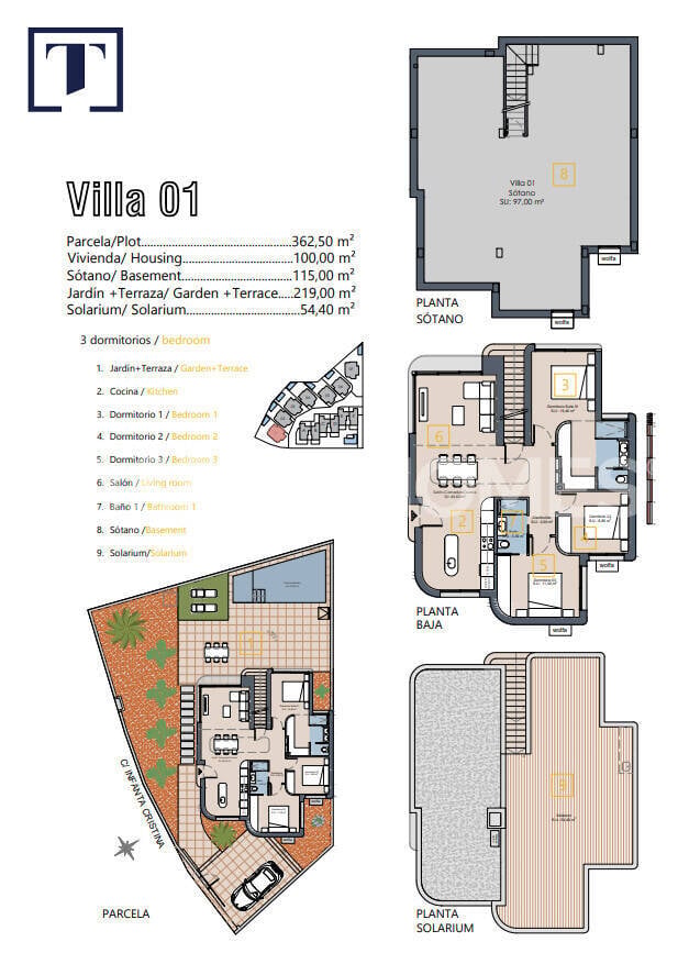 Villa à Los Alcazares, Murcia, Espagne 3 chambres, 224 m2 No. 139014