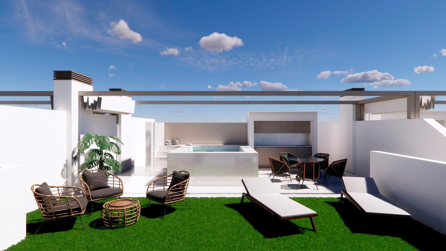 Bungalow en Pilar de la Horadada, Alicante, España 3 dormitorios, 94 m2 No. 156234