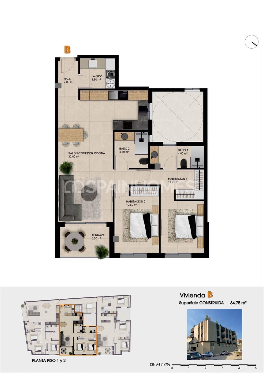 Apartament w Catral, Alicante, Hiszpania 2 sypialnie, 84 mkw. nr 161626
