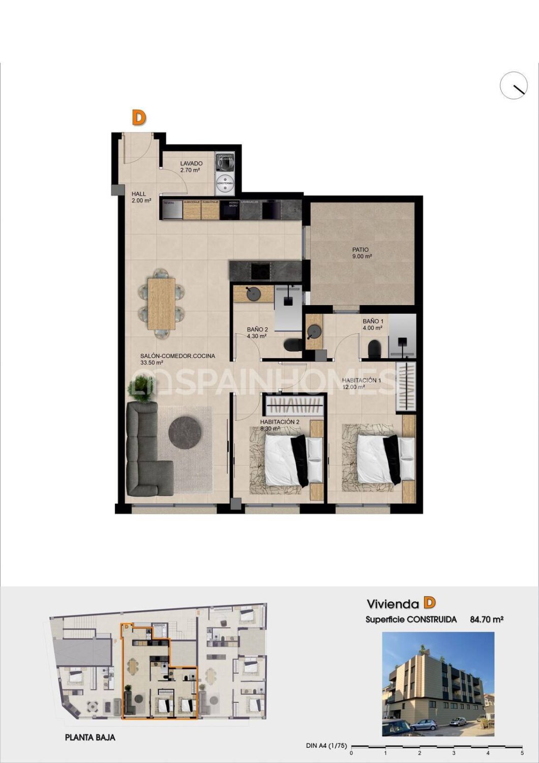 Apartament w Catral, Alicante, Hiszpania 2 sypialnie, 84 mkw. nr 161626