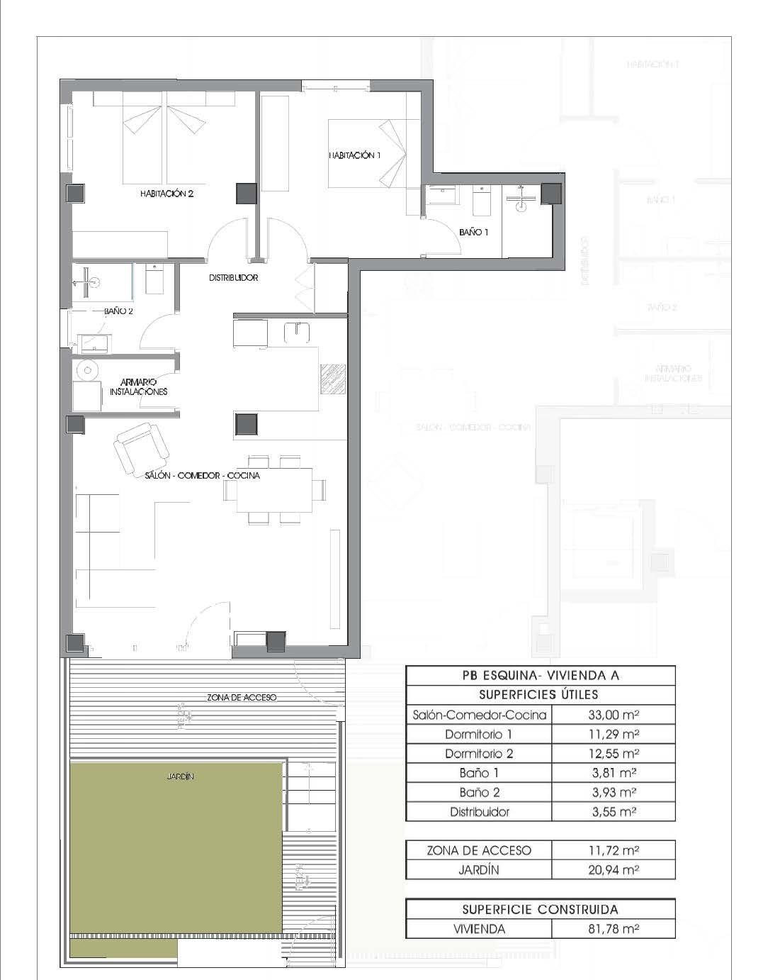 Appartamento a Villajoyosa, Alicante, Spagna 2 camere da letto, 82 mq. N° 181121