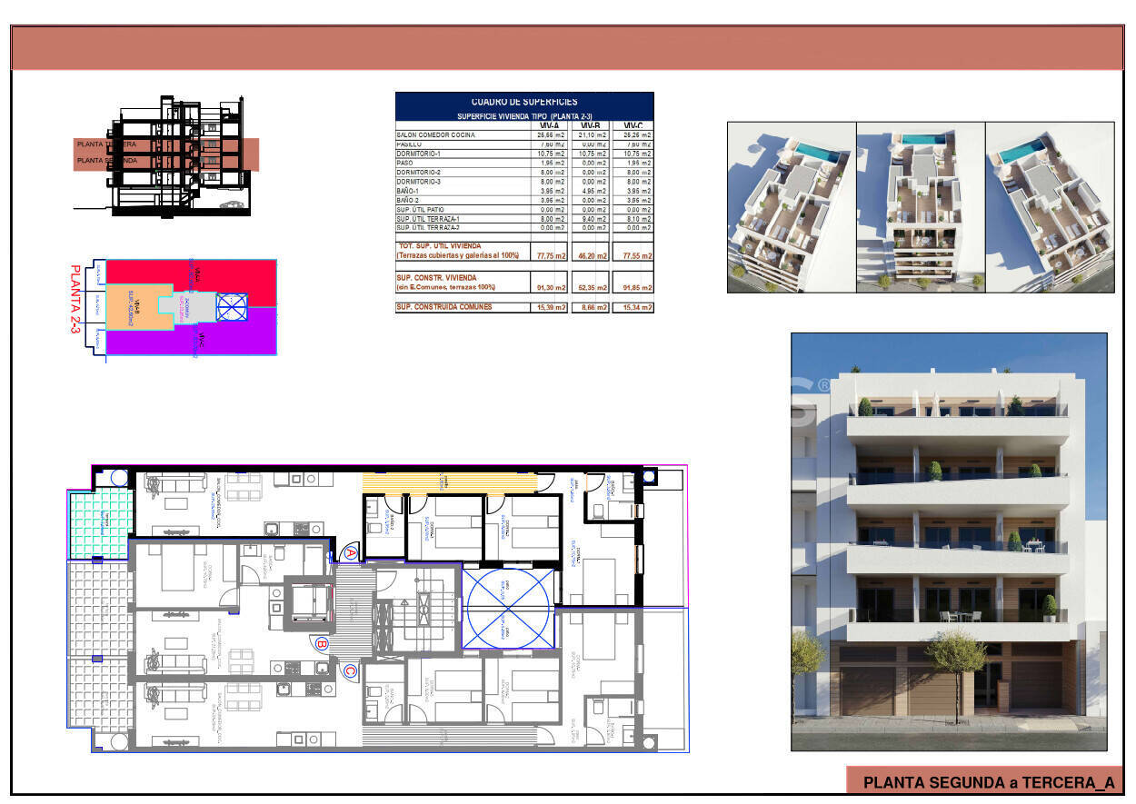 Apartment in Torrevieja, Alicante, Spain 1 bedroom, 46 sq.m. No. 149658