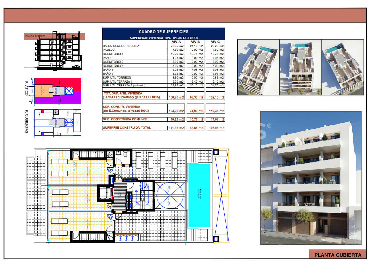 Apartment in Torrevieja, Alicante, Spain 1 bedroom, 46 sq.m. No. 149658