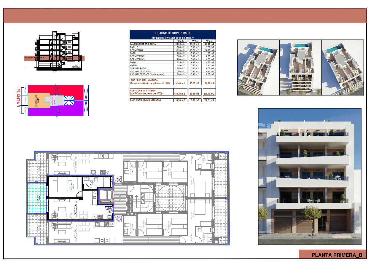 Apartment in Torrevieja, Alicante, Spain 1 bedroom, 46 sq.m. No. 149658