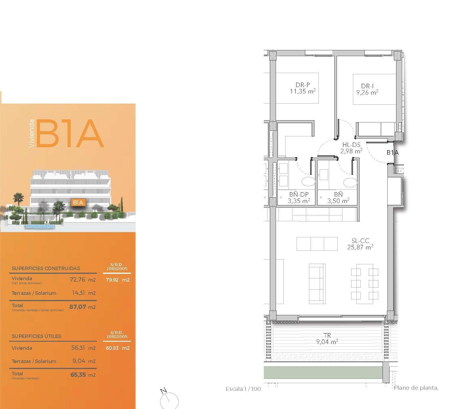 Apartament w Torremolinos, Malaga, Hiszpania 2 sypialnie, 79 mkw. nr 169287