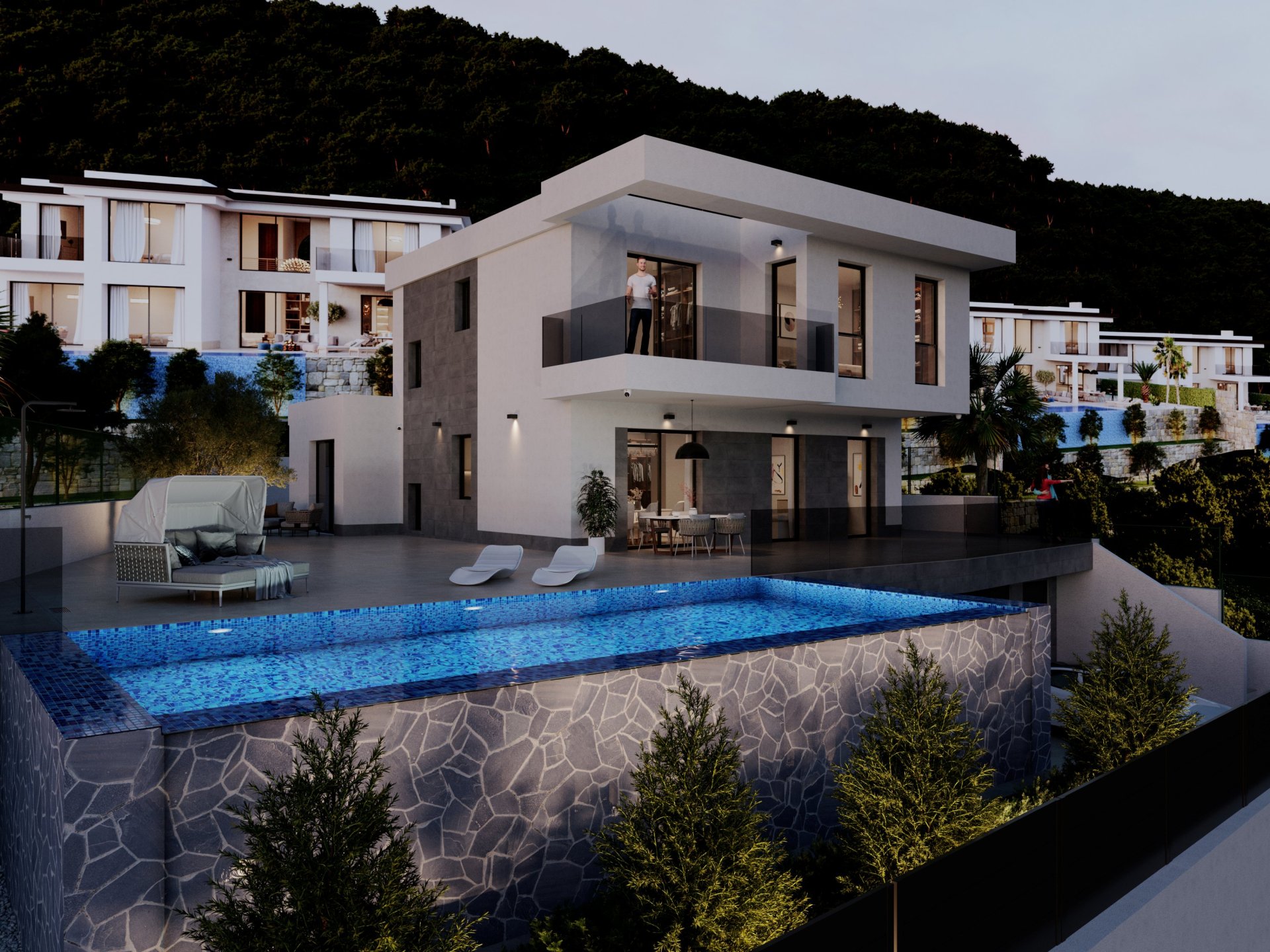 Huvila Finestrat, Alicante, Espanja 4 makuuhuonetta, 400 m2 No. 154437
