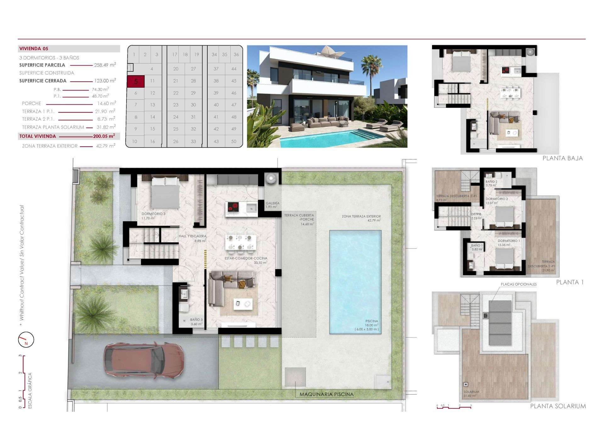 Villa en Alicante, España 3 dormitorios, 123 m2 No. 141981