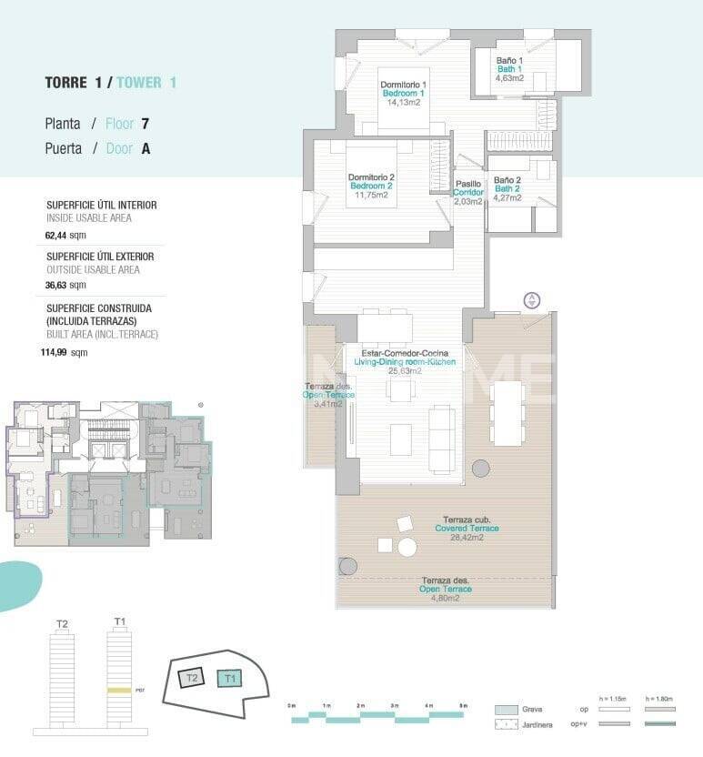 Penthouse w Calpe, Alicante, Hiszpania 3 sypialnie, 109 mkw. nr 107971