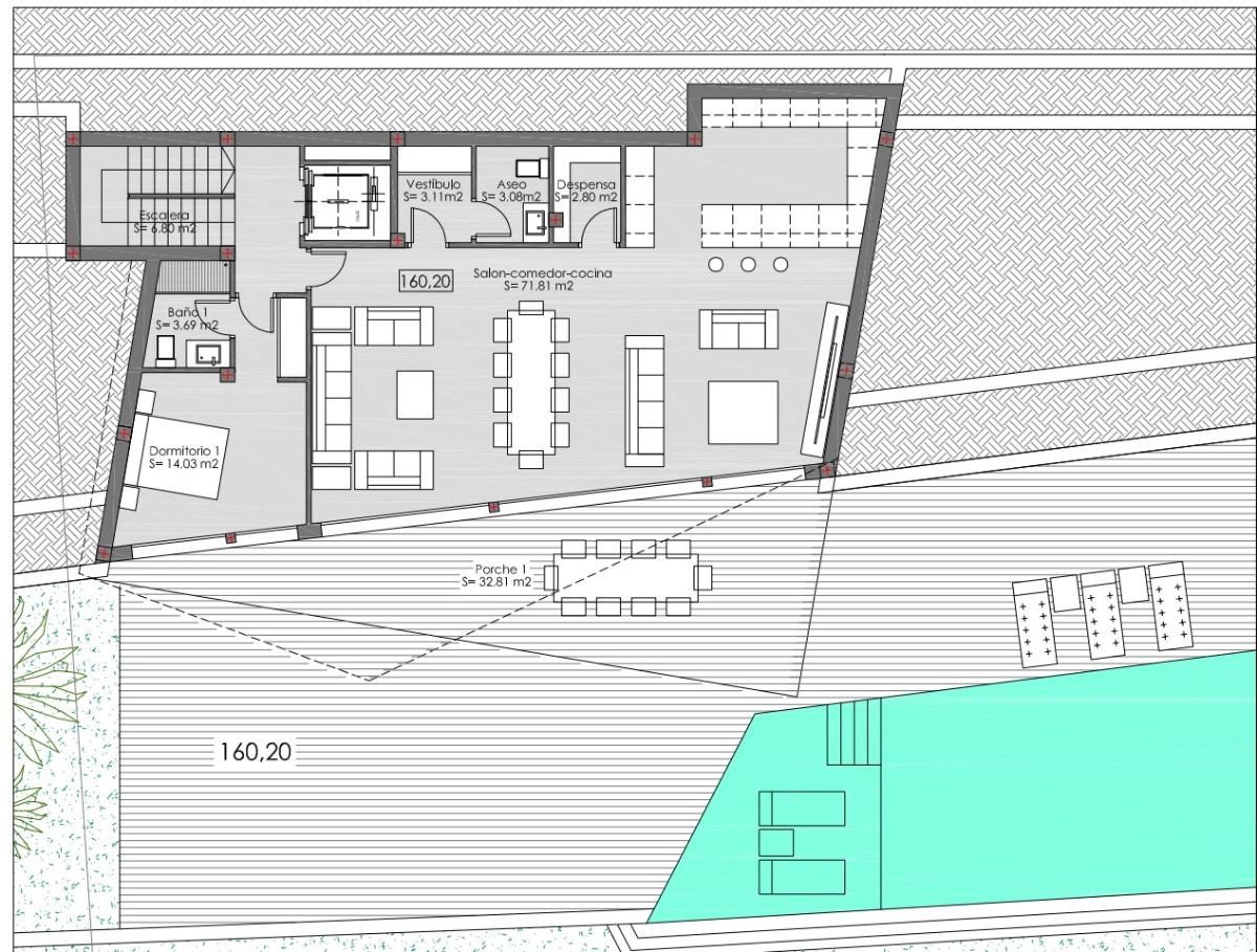 Villa i Benissa, Alicante, Spanien 4 sovrum, 560 kvm. Nr. 78693