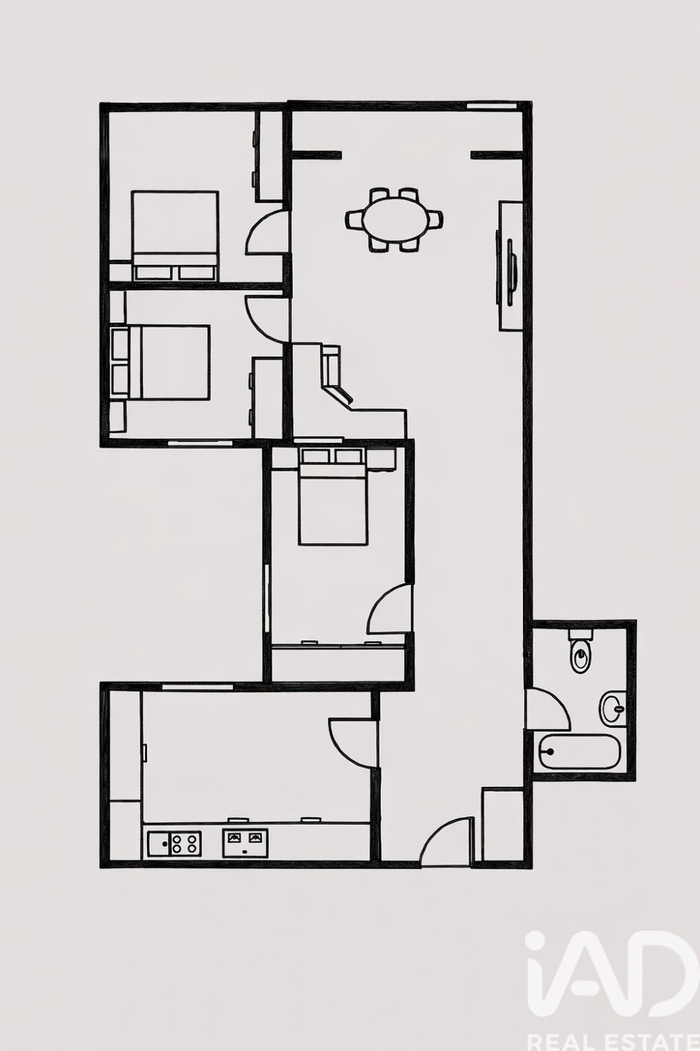Wohnung in Torrelavega, Cantabria, Spanien 3 Schlafzimmer, 101 m2 Nr. 185203