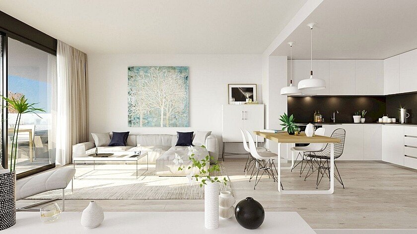 Apartment in Calpe, Alicante, Spain 2 bedrooms, 73 sq.m. No. 103529