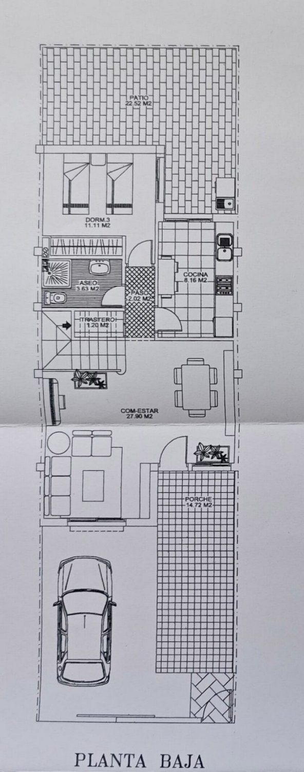 Villa in Torre de la Horadada, Alicante, Spanien 3 Schlafzimmer, 120 m2 Nr. 111209