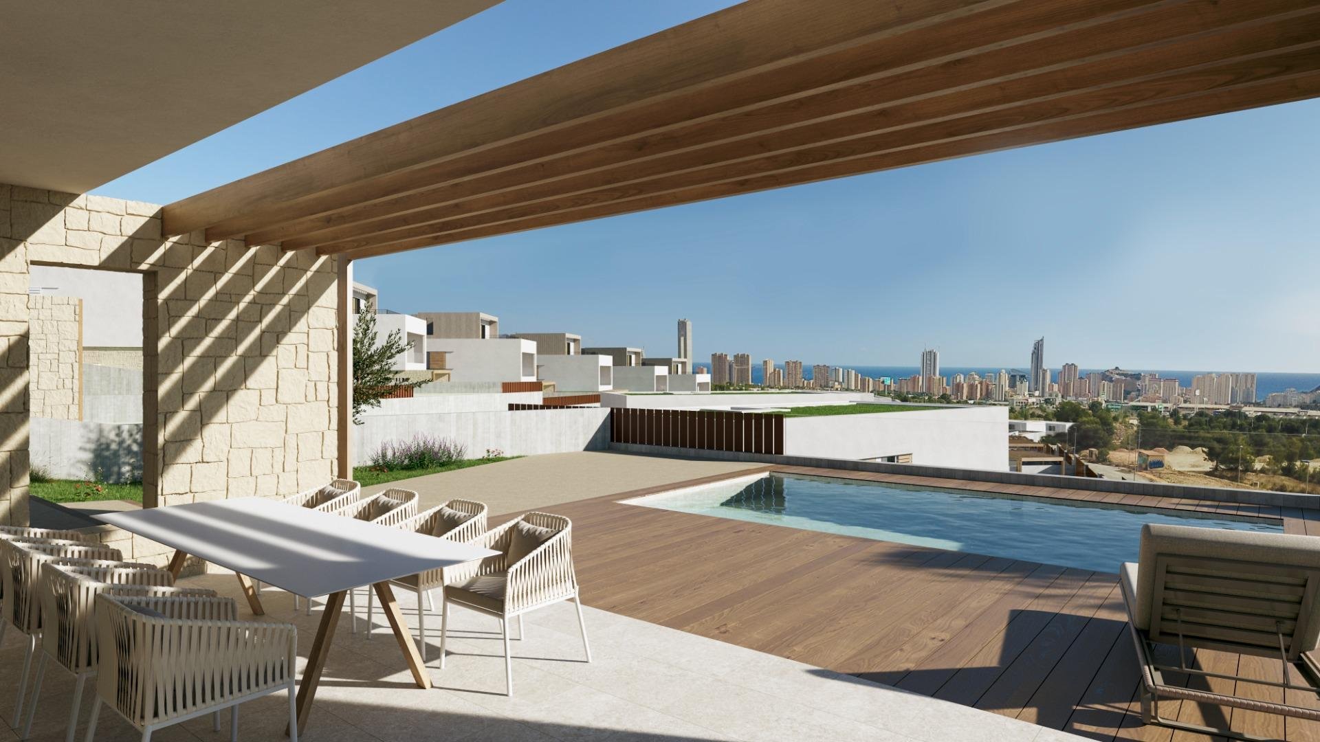 Villa a Finestrat, Alicante, Spagna 3 camere da letto, 157.99 mq. N° 165454