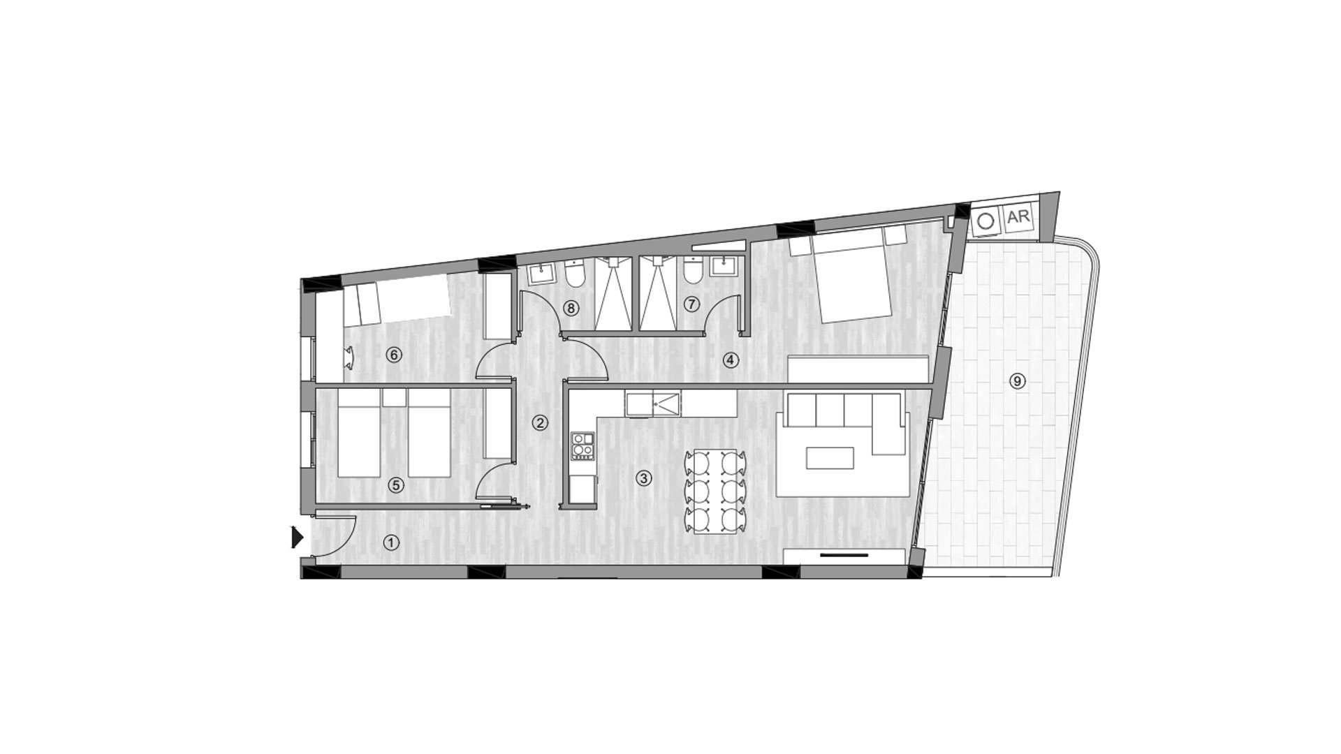 Wohnung in Living Estepona, Torrevieja, Alicante, Spanien 3 Schlafzimmer, 110.47 m2 Nr. 147102