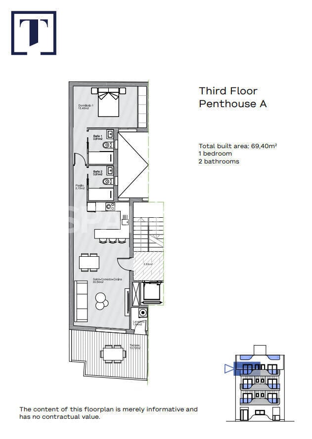 Квартира в Торревьеха, Аликанте, Испания 2 спальни, 101м2 №139002