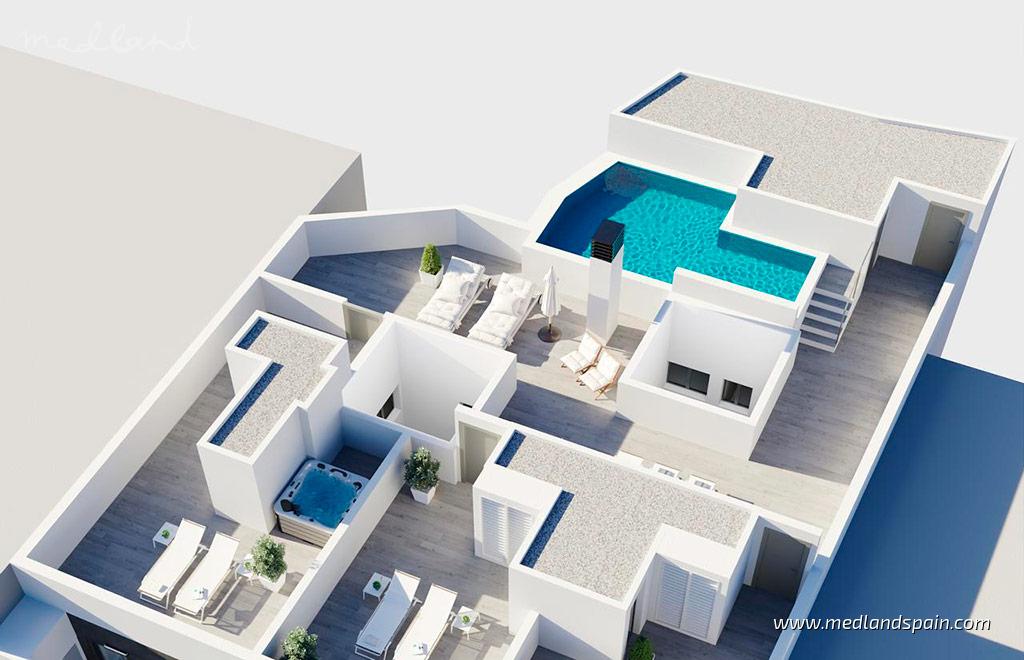 Apartamento en Torrevieja, Alicante, España 2 dormitorios, 85 m2 No. 182633