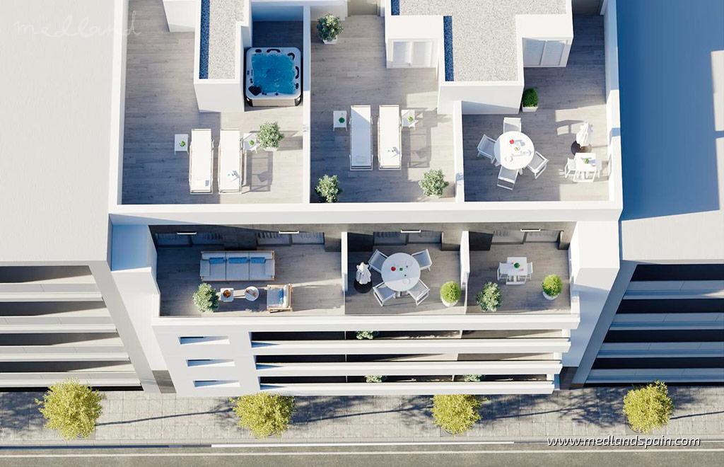 Apartment in Torrevieja, Alicante, Spain 3 bedrooms, 137 sq.m. No. 182636