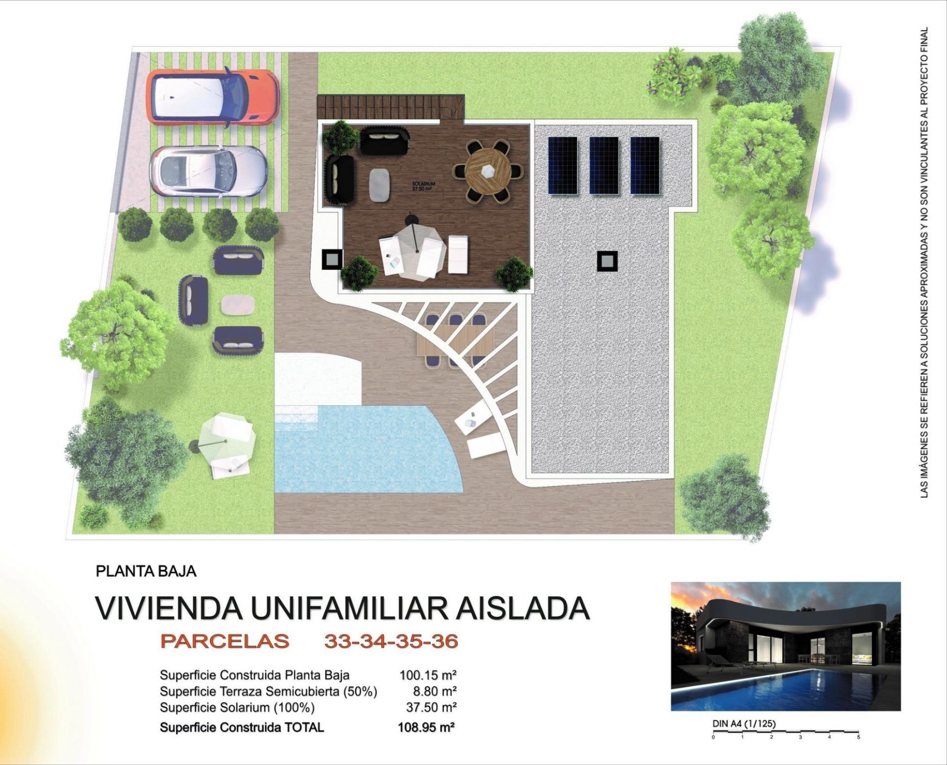 Villa in Los Montesinos, Alicante, Spanien 3 Schlafzimmer, 108 m2 Nr. 142430
