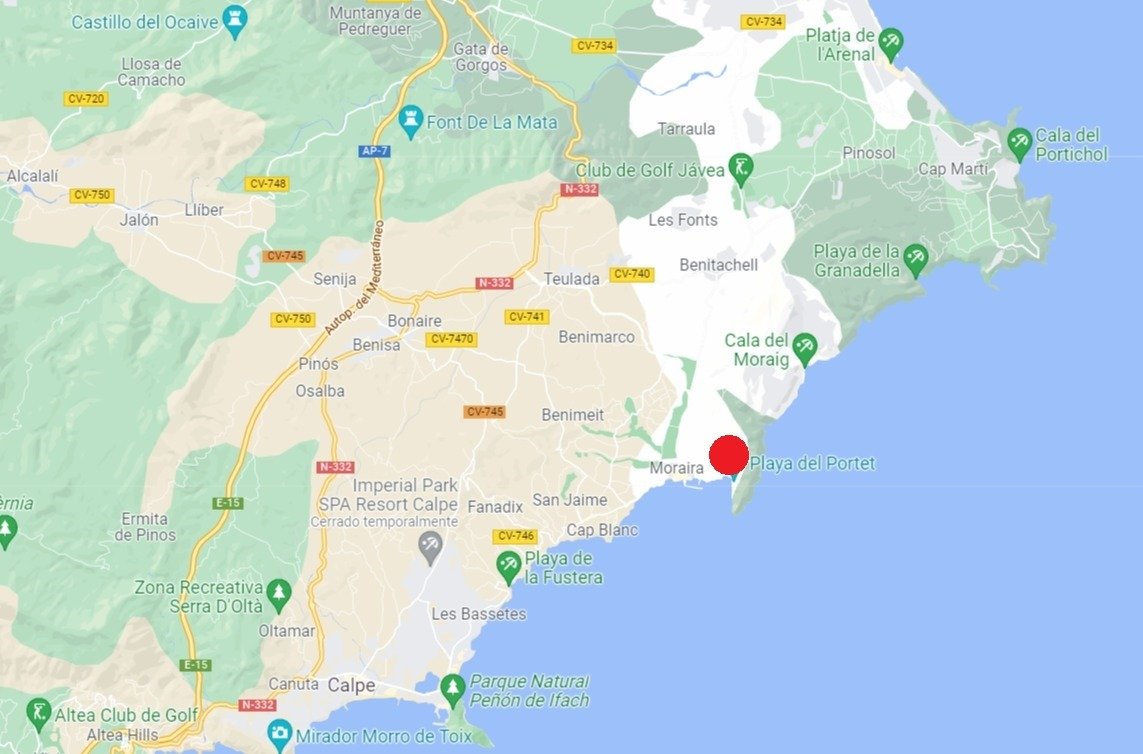 Wohnung in Moraira, Alicante, Spanien 3 Schlafzimmer, 180 m2 Nr. 165061
