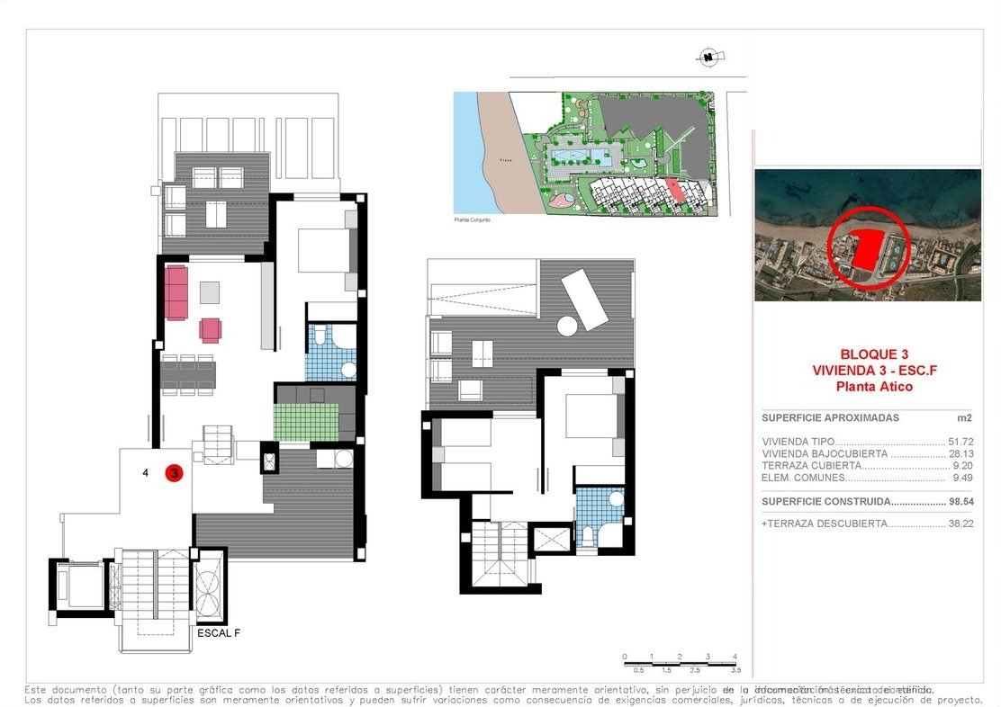 Penthauss Denia, Alicante, Spānijā 3 istabas, 98 m2 Nr. 165055