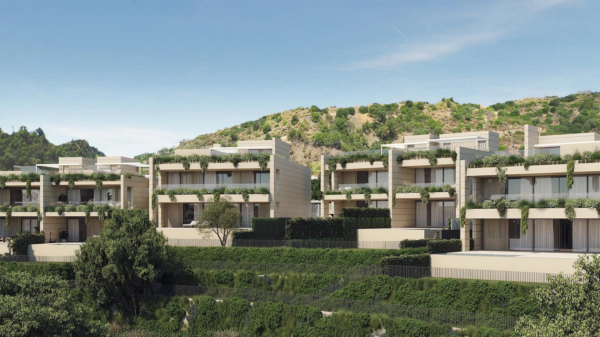 Bungalow i Marbella, Malaga, Spanien 3 sovrum, 202 kvm. Nr. 169462