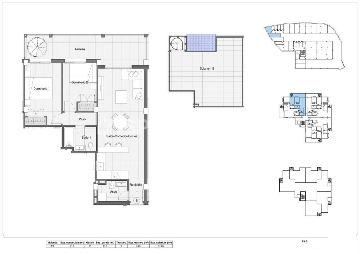 Wohnung in Bigastro, Alicante, Spanien 2 Schlafzimmer, 61 m2 Nr. 183659