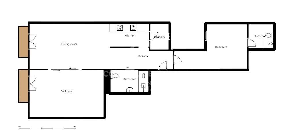 Huoneisto Barcelona, Espanja 2 makuuhuonetta, 70 m2 No. 156757