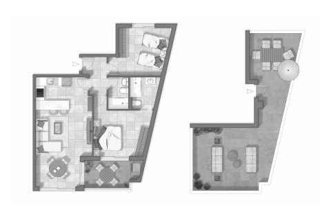 Penthouse floor plan «2BR-29», 2 bedrooms in OASIS GUARDAMAR