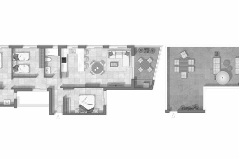 Penthouse floor plan «3BR-31», 3 bedrooms in OASIS GUARDAMAR