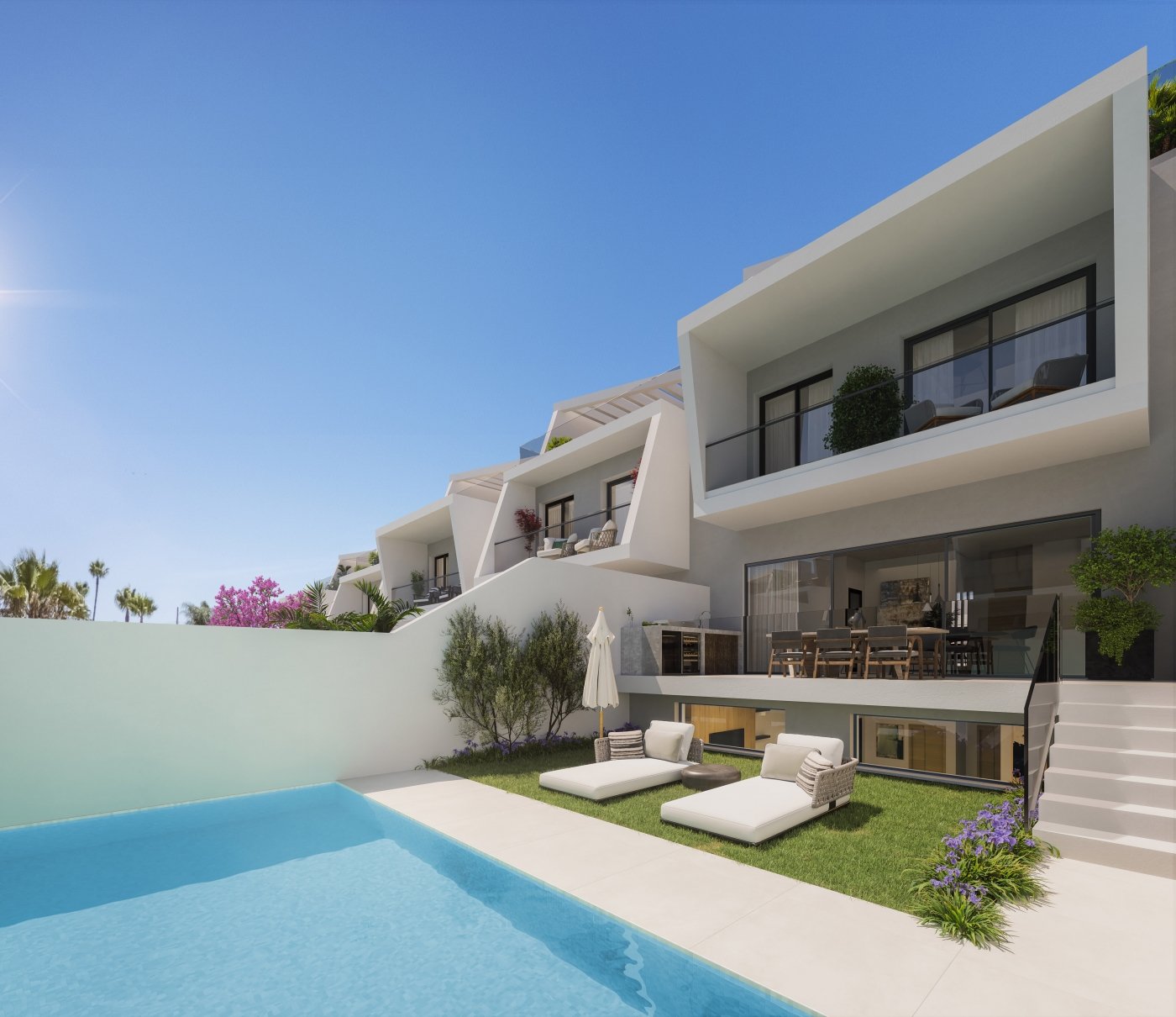 Dvīņu māja Estepona, Malaga, Spānijā 3 istabas, 214 m2 Nr. 134983