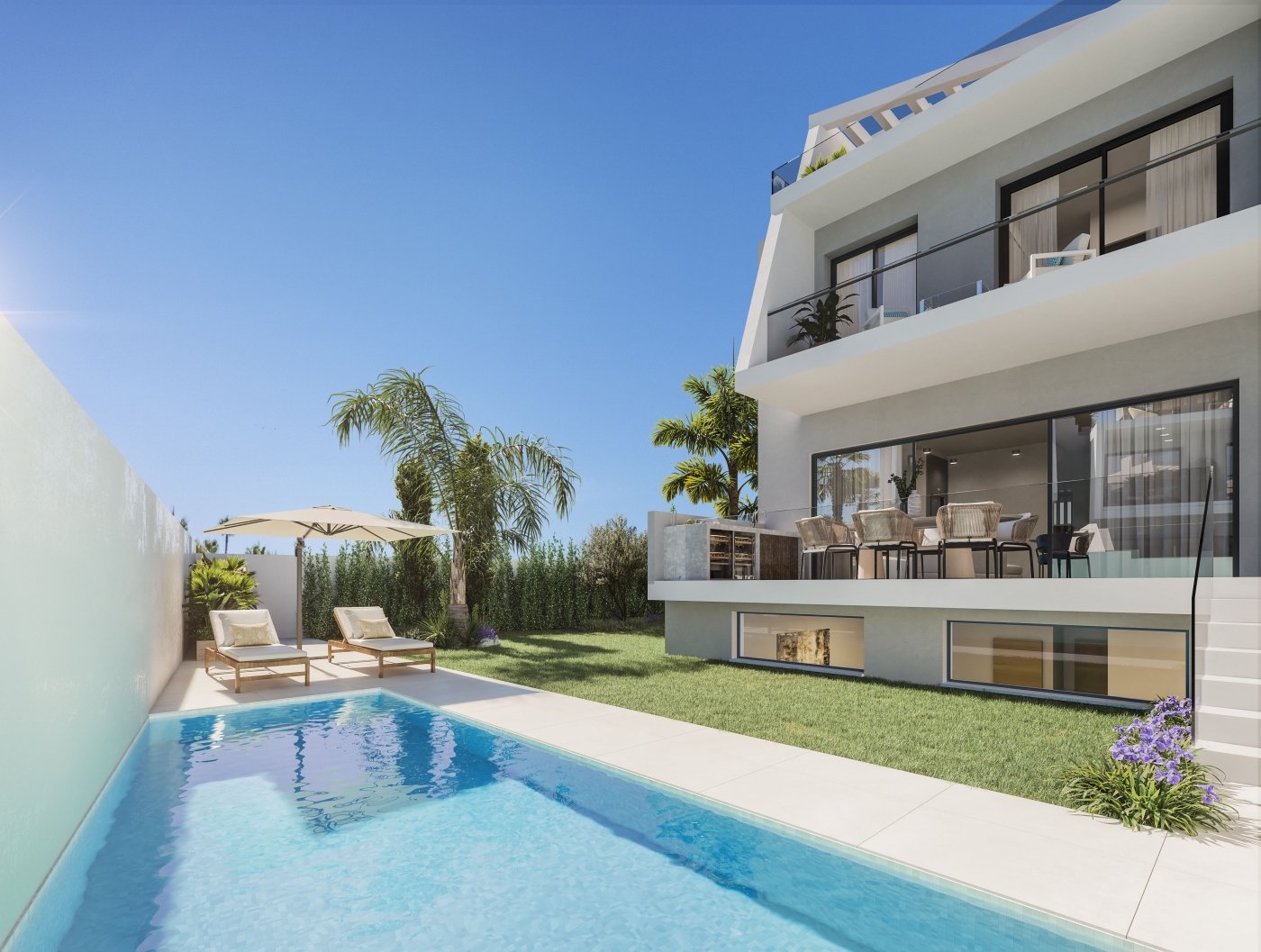 Dvīņu māja Estepona, Malaga, Spānijā 3 istabas, 214 m2 Nr. 134983