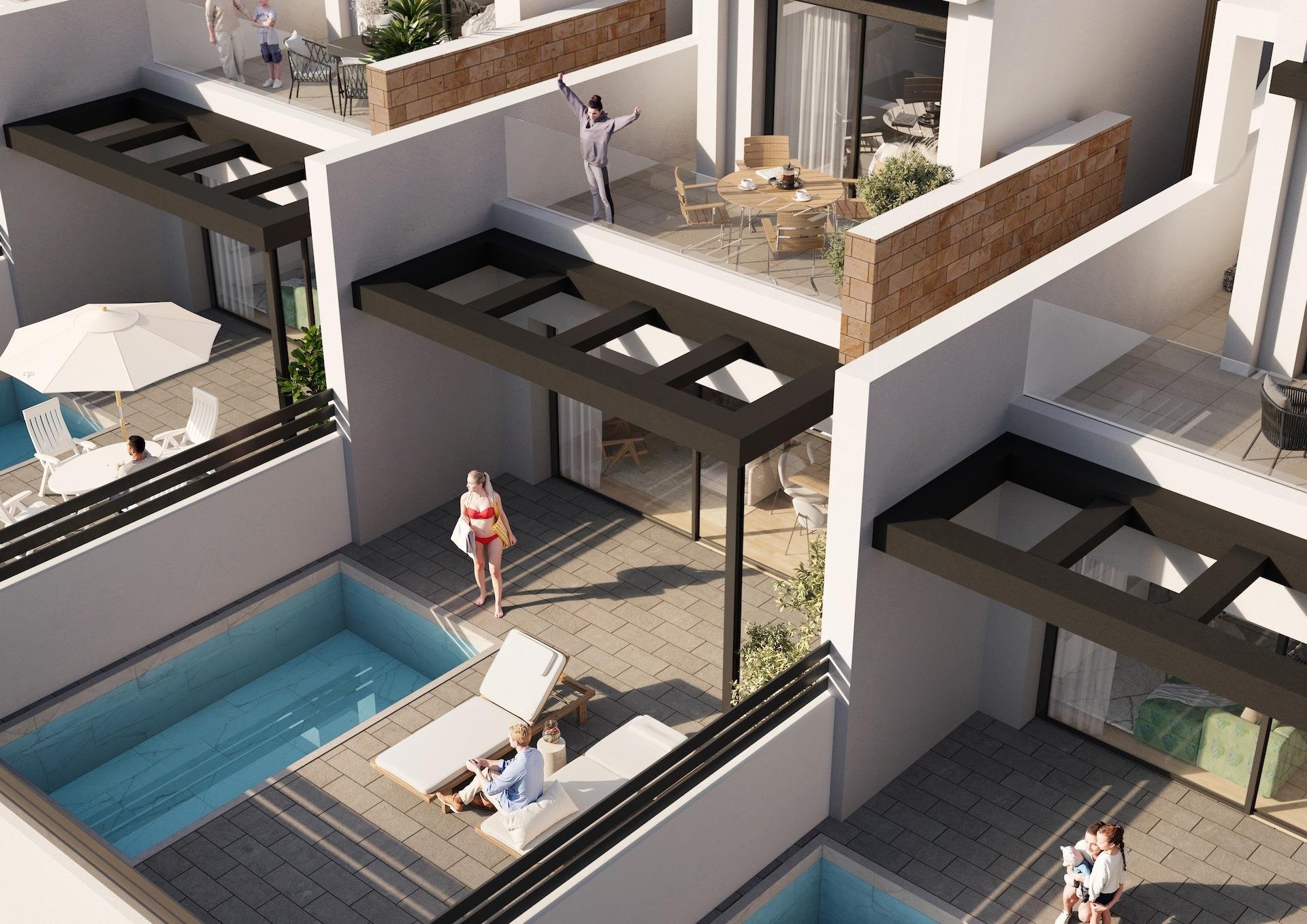 Villa en Torrevieja, Alicante, España 3 dormitorios, 115 m2 No. 187173