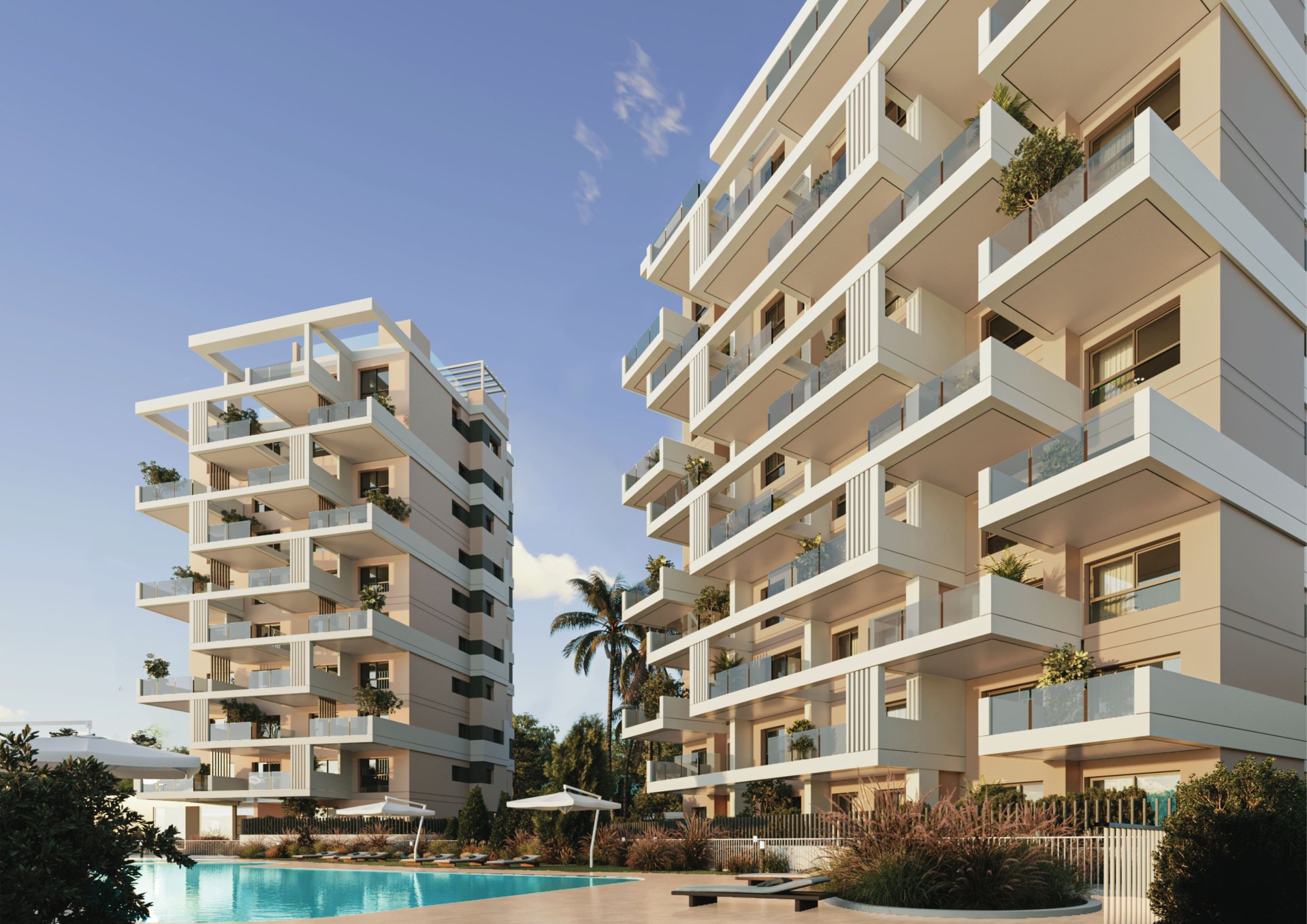 Lägenhet i Calpe, Alicante, Spanien 3 sovrum, 107 kvm. Nr. 163462