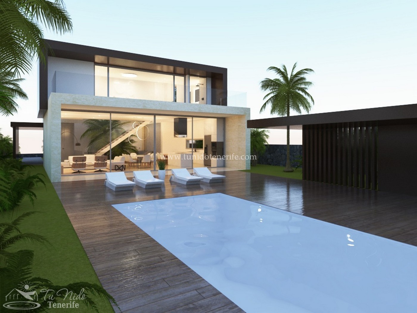Villa en Torviscas, Tenerife, España 4 dormitorios, 400 m2 No. 59868