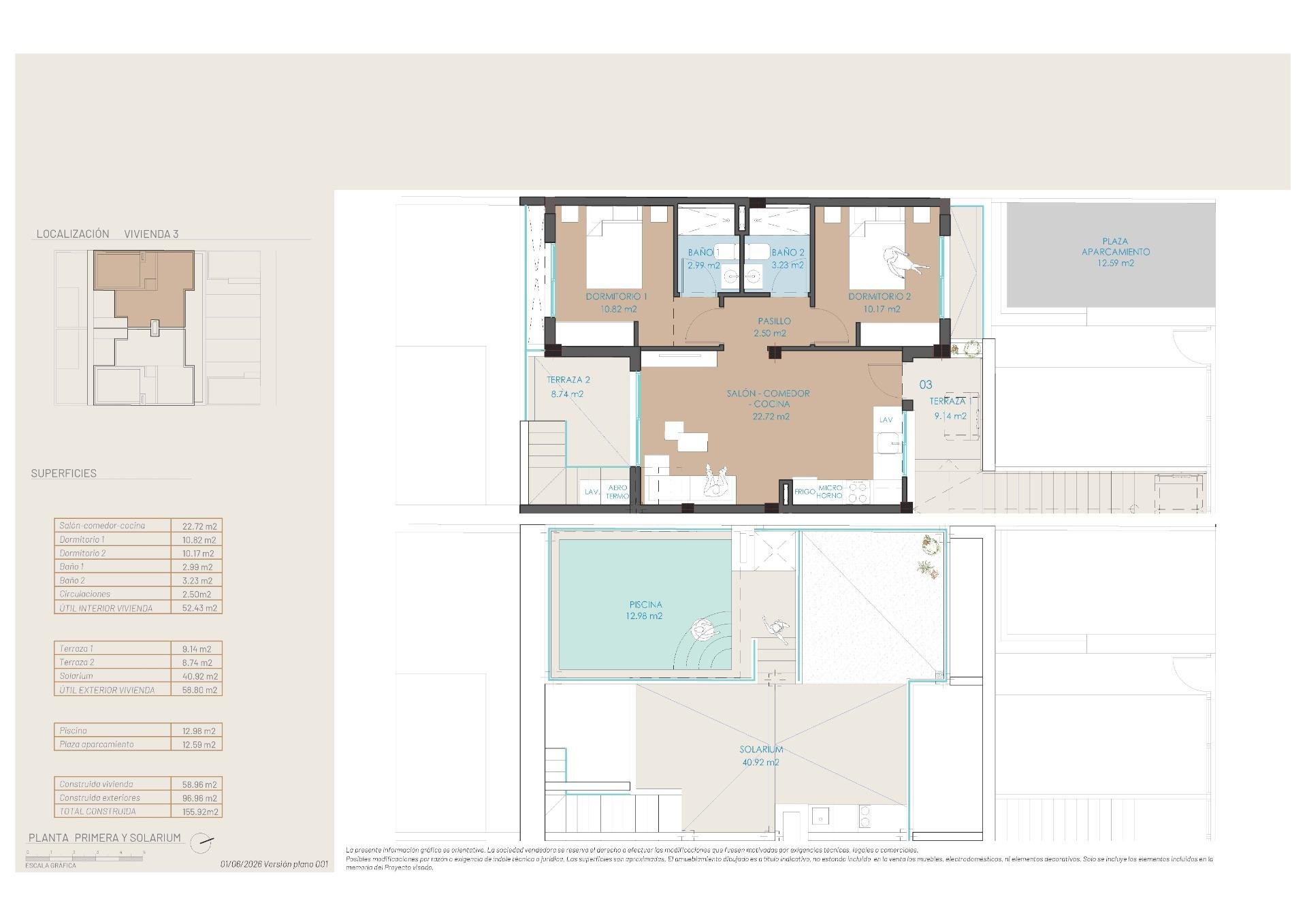 Bungalow in San Pedro del Pinatar, Murcia, Spain 2 bedrooms, 60 sq.m. No. 187149