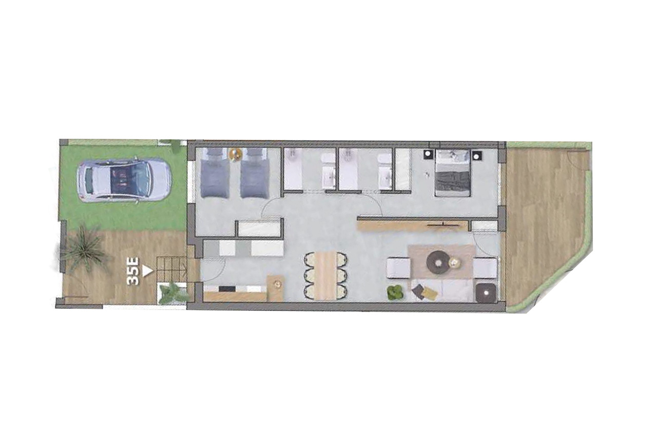 Dzīvoklis Pilar de la Horadada, Alicante, Spānijā 2 istabas, 84 m2 Nr. 113626