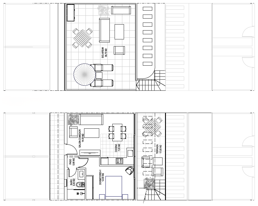 Wohnung in Almeria, Spanien 2 Schlafzimmer, 56 m2 Nr. 196765
