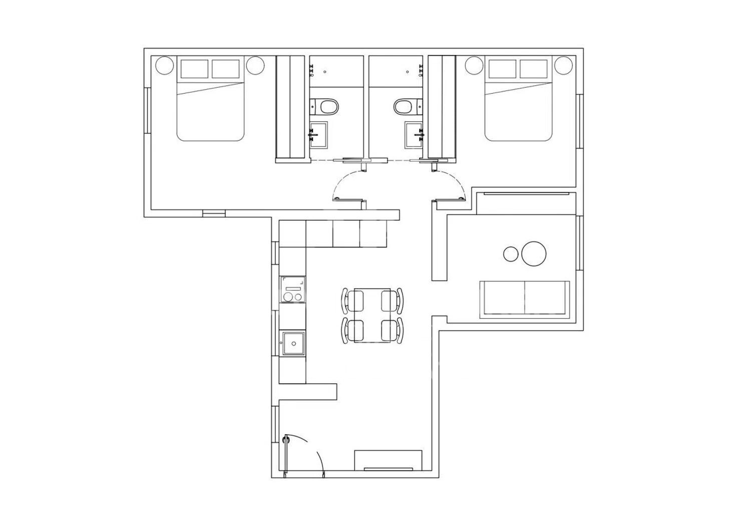 Apartamento en Madrid, España 2 dormitorios, 75 m2 No. 178586