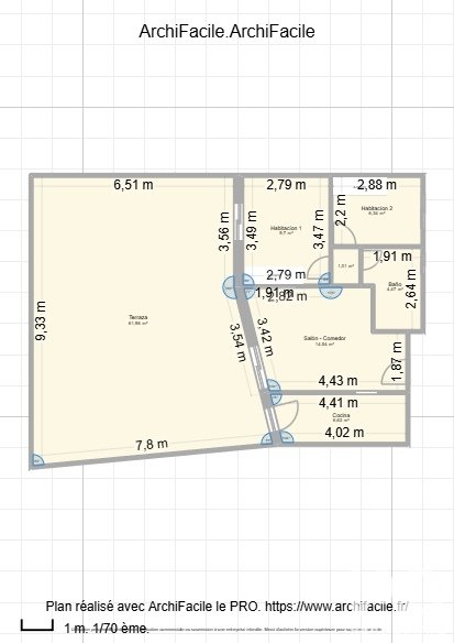 Квартира в Армилья, Гранада, Испания 2 спальни, 110м2 №195859