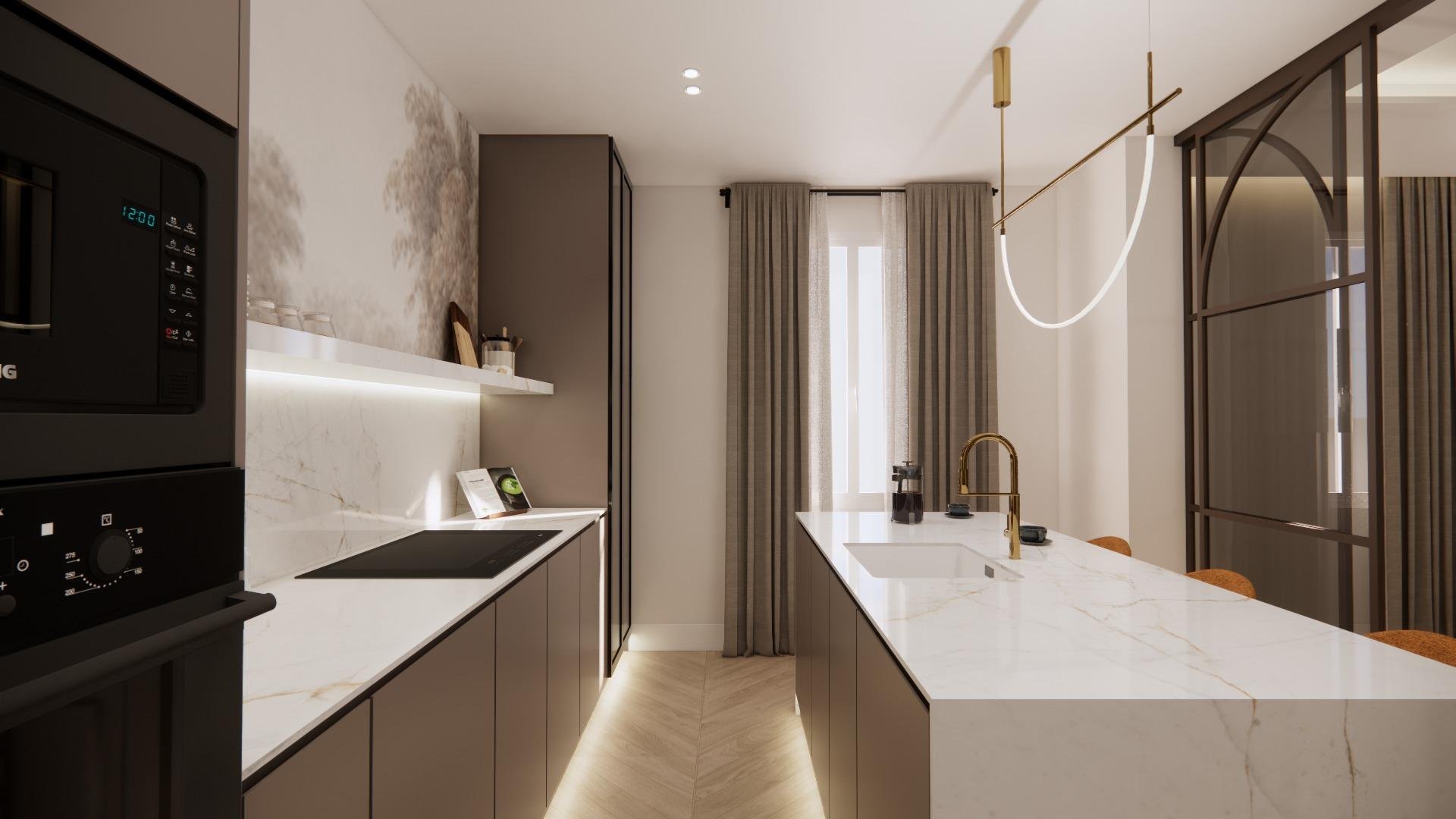 Apartment in Madrid, Spain 3 bedrooms, 158 sq.m. No. 165573